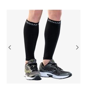 Zensah Black Leg compression sleeves